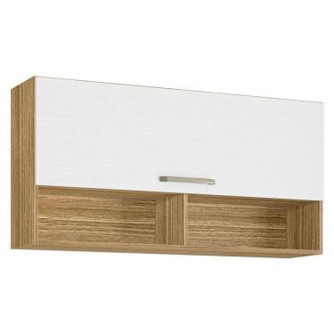 Imagem de Armário Aéreo Ametista 1 Porta Basculante 120 Cm Freijó Supremo - Kits Paraná