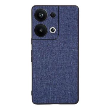 Imagem de Capas Compatível com OPPO Reno 9 PRO Plus,Design de padrão de tela,Pproteção completa de 360°,Pplástico macio,Proteção contra quedaBlue