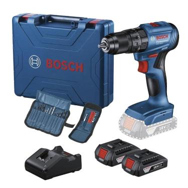 Imagem de Furadeira e Parafusadeira de Impacto Bosch GSB185, 18V com Maleta e 2 Baterias