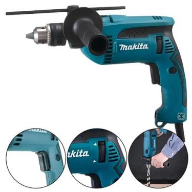 Imagem de Furadeira de Impacto 680 Watts - Makita HP 1640, 220V