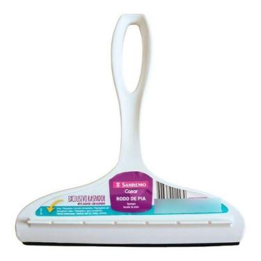 Imagem de Rodo Pia Plástico Cozinha 14 Cm Sanremo Cor Branco, Branco