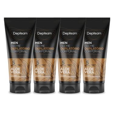 Imagem de Kit Creme Depilatório Corporal Depilsam Men Sport 150G - 4 unidades