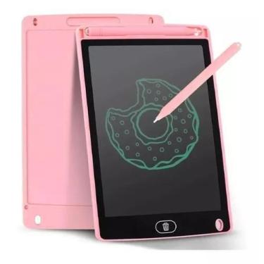 Imagem de Lousa mágica 8,5" lcd digital desenho infantil - BAIBIAN, Rosa