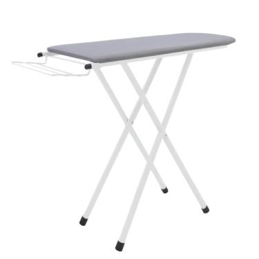 Imagem de Passadeira de Passar Roupa Dobrável 3 Andares Técido Térmico Extra Forte Com Porta Ferro(Branco)