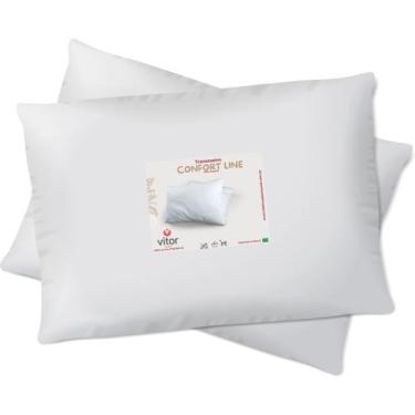 Imagem de Travesseiro Linha Confort Line Antialérgico Algodão - Vitor Bordados