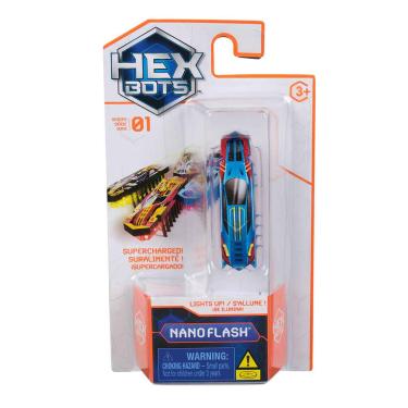 Imagem de Brinquedo Robo Sensorial Nano Flash Azul E Laranja - Hexbots