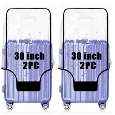 Imagem de GigabitBest capa de bagagem, Borda preta resistente de 40 mm, 30” suitcase cover, Capa de bagagem, 2 peças
