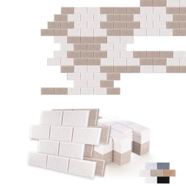 Imagem de Woven Sound Painéis de tijolo acústico sem costura visual, alta densidade, amortecimento de som, bloqueador de ruído decorativo azulejos de parede de feltro para tetos, escritório em casa e sala de