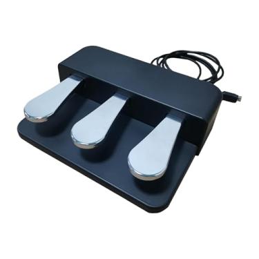 Imagem de KiBcsLic 3 Pedal Board Soft Sostenuto Sustain Pedal Peça de Reposição Portátil Substituição para Controladores MIDI Pianos Digitais Teclados