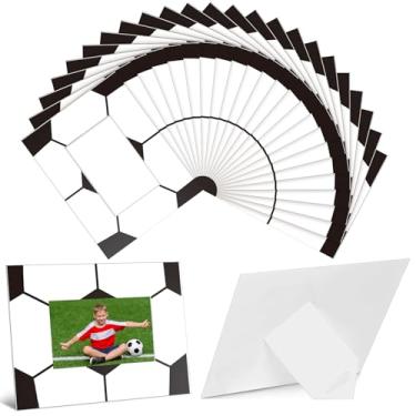 Imagem de Chunful 24 porta-retratos de futebol 20,3 x 25,4 cm, porta-retratos esportivos noturnos, presentes para exibição de mesa, decoração de casa, hotel, escritório, serve para exibição de fotos de 10 x 15