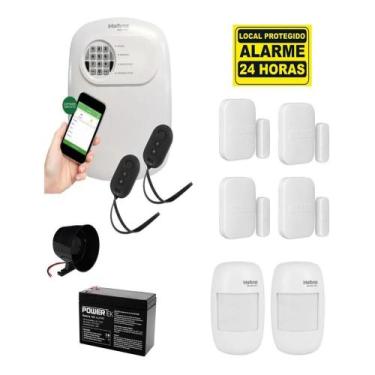 Imagem de Kit Alarme Intelbras com Central ANM 24 NET e 6 Sensores Sem Fio