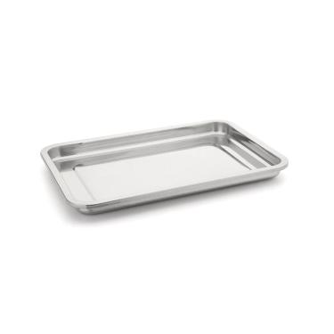 Imagem de Bandeja Retangular Média 37cm Travessa em Aço Inox Forma Top