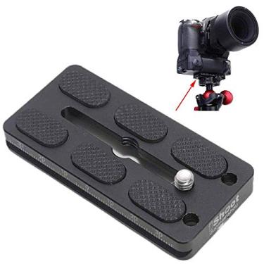 Imagem de iShoot Placa de liberação rápida de 8 cm para corpo de câmera grande com cabo de bateria, compatível com Canon EOS 1D 1Ds 1DX, Nikon D1 D2 D3 D4 D5 D6 Series e braçadeira de cabeça esférica de tripé