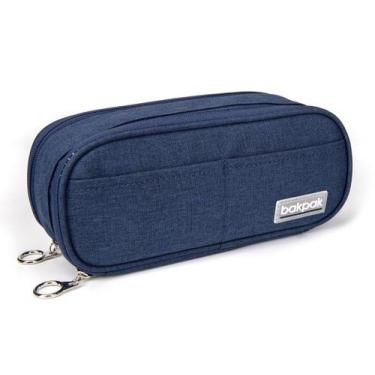 Imagem de Estojo Escolar Necessaire Bakpak Organizador Multiuso Duplo - D'PRESEN