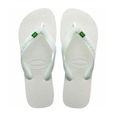 Imagem de Sandália Havaianas Brasil Branca 33/34 - NAO DEFINIDO