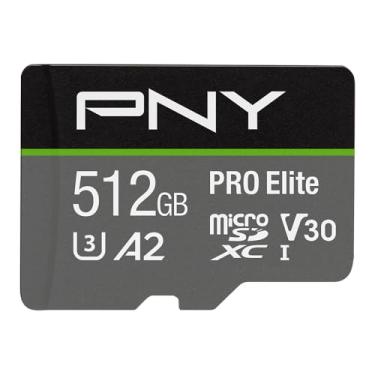Imagem de PNY Cartão de memória flash Pro Elite Class 10 U3 V30 microSDXC de 512 GB