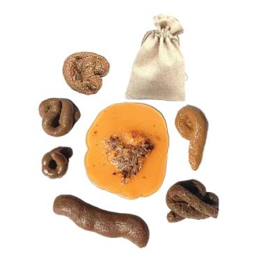 Imagem de Tachiuwa Brinquedo de truque de cocô, mosca de cocô realista, travessura com saco de cordão, lembrancinhas engraçadas para fazer cocô, brinquedo de brincadeira