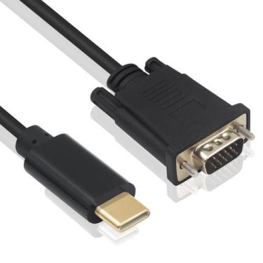 Imagem de Cabo USB C para VGA Duttek 1,8 m para monitor, desktop, projetor