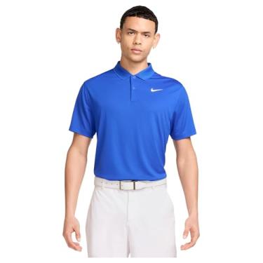 Imagem de Nike Polo masculina Dri-Fit Victory Solid Golf, Game Royal/Branca