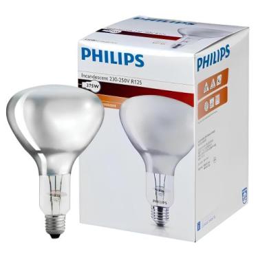 Imagem de Kit 9 Lâmpada De Secagem Infravermelha 375w 220v Philips, 220V