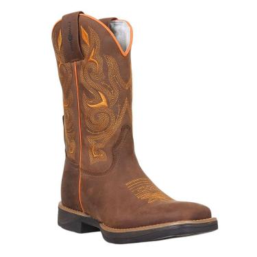 Imagem de Bota Masculina Marrom Bico Quadrado Cow Way 37895