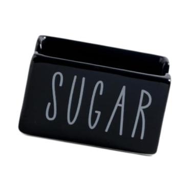 Imagem de Ｂｅｓｇａ Suporte para sachês de açúcar para organizador de cafeteria, display elegante, suporte para sachês de chá, dispensador de de açúcar para despensa, Preto