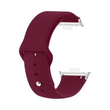 Imagem de Pulseira De Silicone Unissex Para Xiaomi Mi Band 8 pro 9 pro Redmi Wat