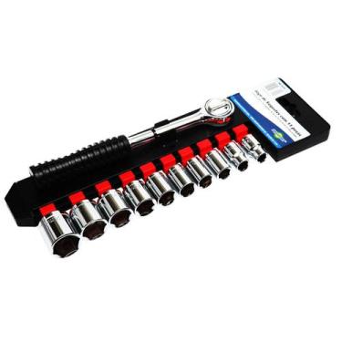 Imagem de Jogo de Soquetes com Catraca Brasfort 3/8 Catraca 11 Pecas