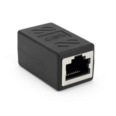 Imagem de Adaptador Extensor RJ45 Conector de Emenda para - Cabo de Rede, CAT5/6/7