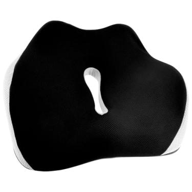 Imagem de PHWRECZ Almofada de assento de espuma viscoelástica com capa removível antiderrapante para cadeira de escritório confortável almofada de cadeira de escritório almofada respirável para cadeiras de