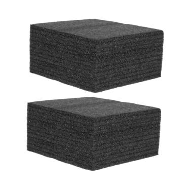 Imagem de Levemolo 2 peças de blocos de espuma floral realistas para arranjos de alta densidade reutilizável preto oásis floral placa de arranjo de flores