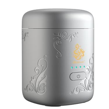 Imagem de MIRCTRI Queimador elétrico portátil Bakhoor - Queimador de incenso elétrico com temporizador - Queimador de incenso eletrônico Bakhoor recarregável por USB - Queimador Bakhoor árabe para casa, carro