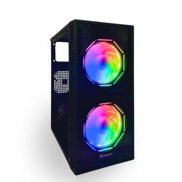 Imagem de Gabinete Gamer Ktrok 2 Fans RGB Lateral Acrílico KT-15