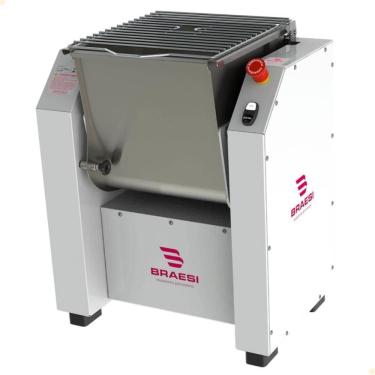 Imagem de Amassadeira Braesi Semirrápida Basculante Industrial 60hz 25kg Cuba Em Inox Bivolt ALI-25/1 G3
