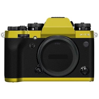 Imagem de X-T3 Adesivo de capa de câmera antiarranhões para FujiFilm X-T3 Película protetora de câmera decalques XT3 (ouro fosco)