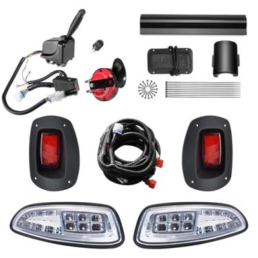 Imagem de Shu-Ran Lanterna traseira de farol de luxo LED para carrinho de golfe EZGO RXV 2008-2015 Gas & Electric, kit de luzes de carrinho de golfe de rua 12 V com kits de seta, luzes de freio, buzina