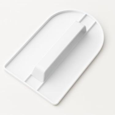 Imagem de Espátula Alisadora para Bolo 14x8cm Plástico Confeitaria Profissional Alisador de Pasta Americana e Chantilly para Decoração de Bolos