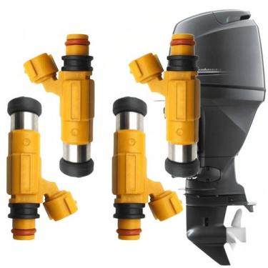 Imagem de Kit 4 Bico Injetor de Gasolina Motor Popa Yamaha 150hp 4 Tempos de 200