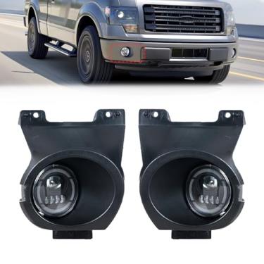 Imagem de YAENSYB Farol de neblina dianteiro para Ford F-150 2011-2014 Lâmpada de condução diurna esquerda e direita