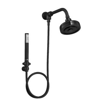 Imagem de Kit Chuveiro Acqua Plus + Desv Black Noir 1990.Bl.Std.Kit.No