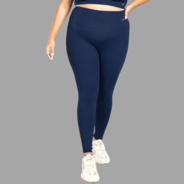 Imagem de Legging Calça Plus Size Peluciada Cintura Alta Suplex Macio - BLANCO S