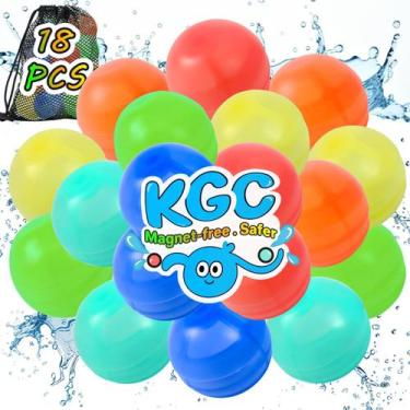 Imagem de Balões de água KGC reutilizáveis de 18 unidades com bolsa de malha par