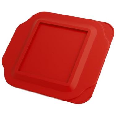 Imagem de Tampa de substituição para pirex 2-QT 20 x 20.3 cm x 20.3 cm tampa de recipiente de vidro 222-PC (vermelho)