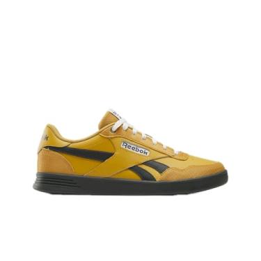 Imagem de Reebok Tênis feminino de couro clássico - preto ou branco, tamanho 34 a 43, Heritage Gold/Heritage Gold/Grey6, 12 Women/10.5 Men