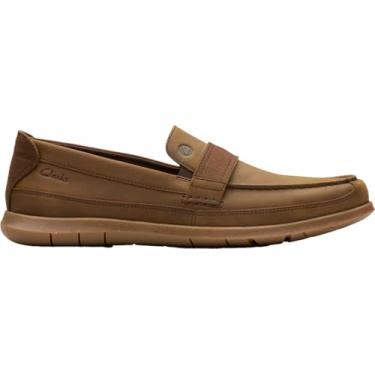 Imagem de Clarks Mocassim masculino Flexway Band, Cera de abelha, 9.5 Wide