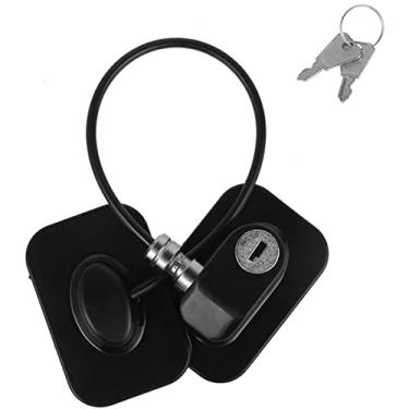 Imagem de RWWPJLLWHR Fechadura de porta de geladeira, forte adesivo, janela, geladeira, trava de segurança, armário de segurança para bebês, trava de segurança para crianças, armário de porta à prova de