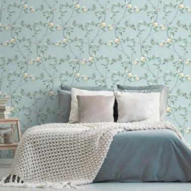 Imagem de Papel de Parede Hana Floral Azul 1900-1