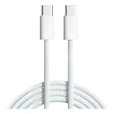 Imagem de Cabo USB-C Branco Trançado Alta Performance de Carga