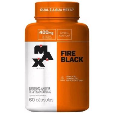 Imagem de Termogenico fire black pote com 60 capsulas - MAX TITANIUM
