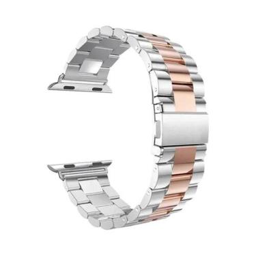 Imagem de Pulseira De Metal Em Aço Inoxidável Para Apple Watch 46mm 42mm 44mm 40
